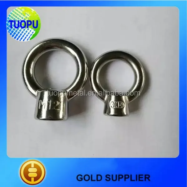 Wholesale Stainless Steel Ring Eye Bolts,High Polished Swivel Lifting