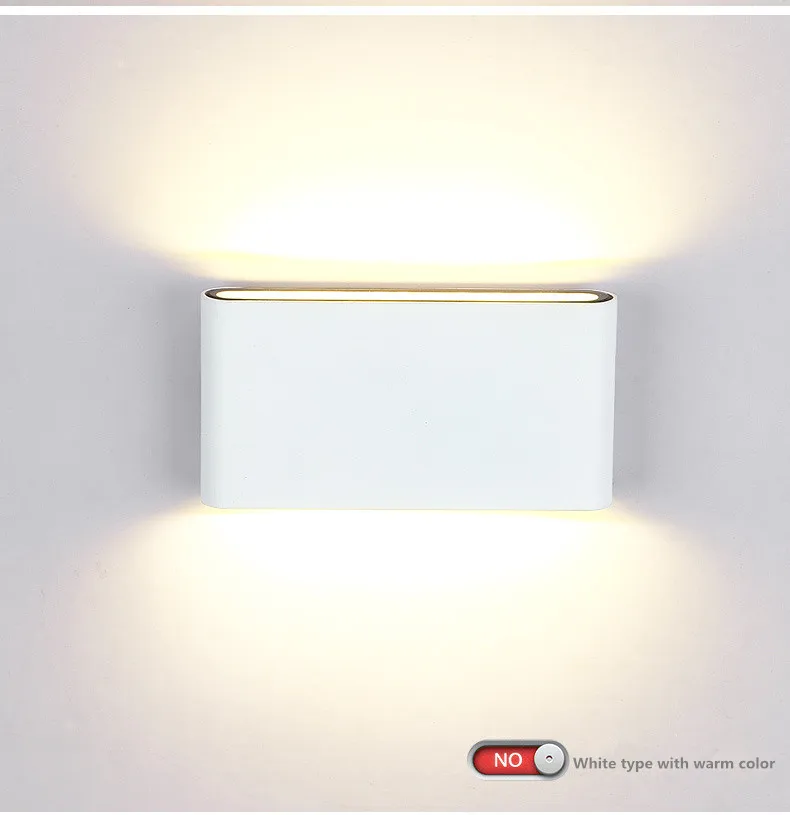 Alibaba factory Aluminum Waterproof ip65 7W/12W Modern LED Outdoor Wall Light up and down type
