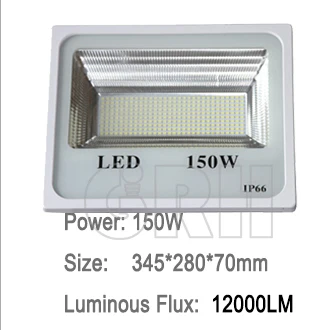 led chip wide beam angle with lens design 150W led flood light