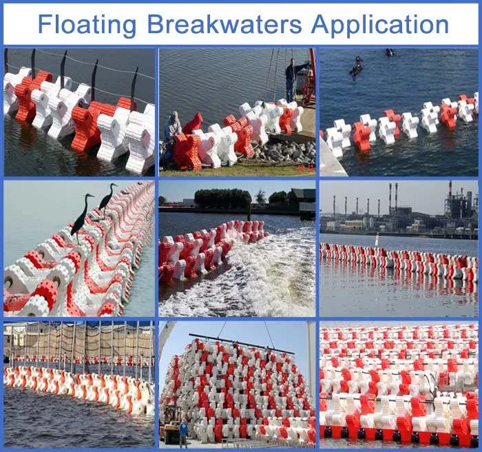 chinese design for floating breakwaters