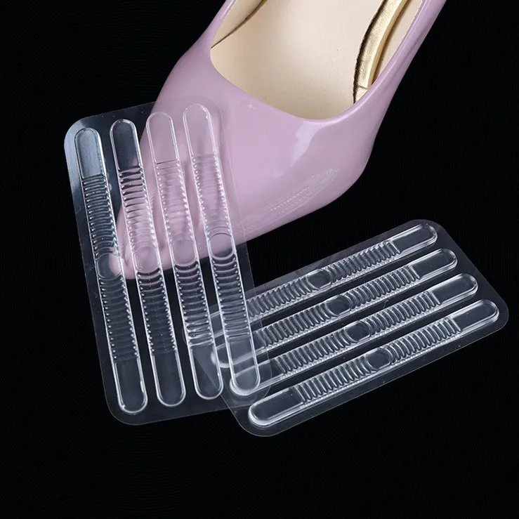 4pcs Comfortable Shoe Back Heel Inserts Silicone Gel Pads Cushion Liner