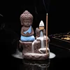 The Little Monk Backflow Incense Burner Buddha Decor Incense Burner for Backflow Cone and Fragrant line
