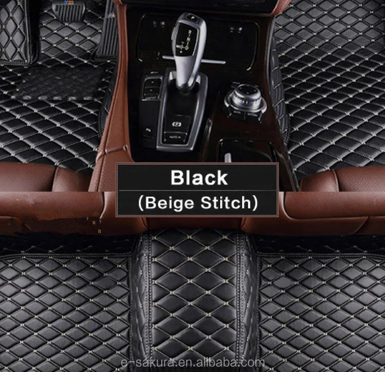 Japanese Anti Slip Custom Car Floor Mat Leather Xpe Floor 3d Car