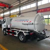 Yueda good quality mobile sewage suction vehicle vacuum tank slurries sludges sewer sewage suction truck for sale