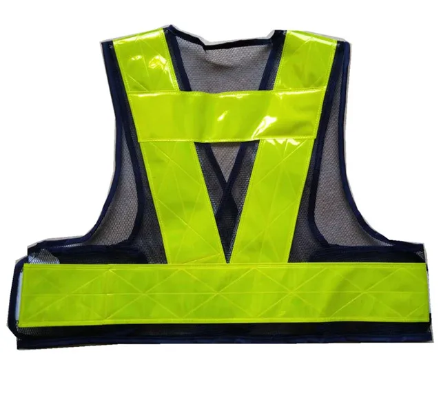 Fluorescent Industrial Vest Construction Safety Vest For Protection