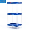 Eco-friendly floor standing plastic supermarket food shelf pepsi beverage display racks