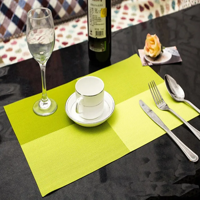 Znz Woven Vinyl Placemats Pvc Foam Placemats Pvc Woven Mesh Placemats