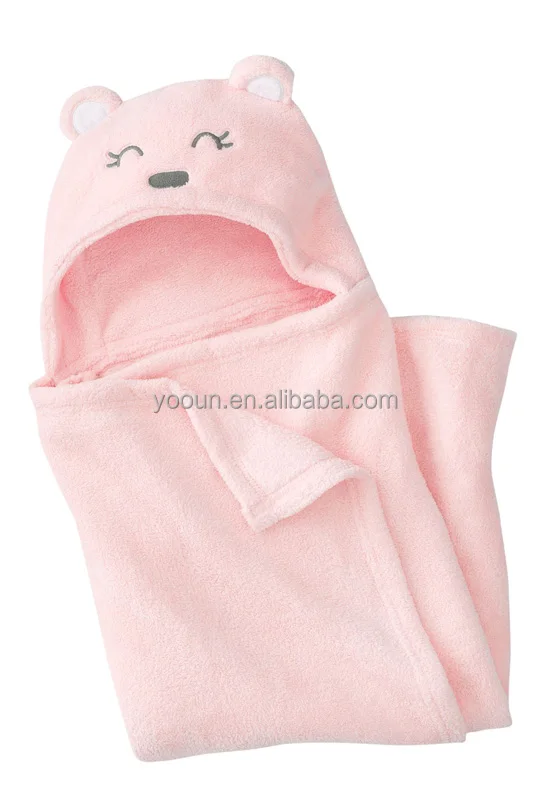 pink baby towels