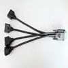 HIGH QUALITY LFH 60 PIN MALE TO 4xHD 15 PIN FEMALE CABLE UL20276 wire