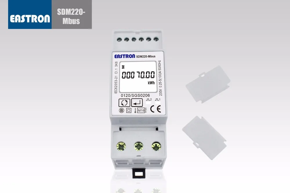 SDM220Mbus Single Phase Energy Meter, M-bus Meter, MID Approved