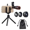 Apexel camera lens wide angle/macro/fisheye/zoom telephoto lens set external camera for android phone