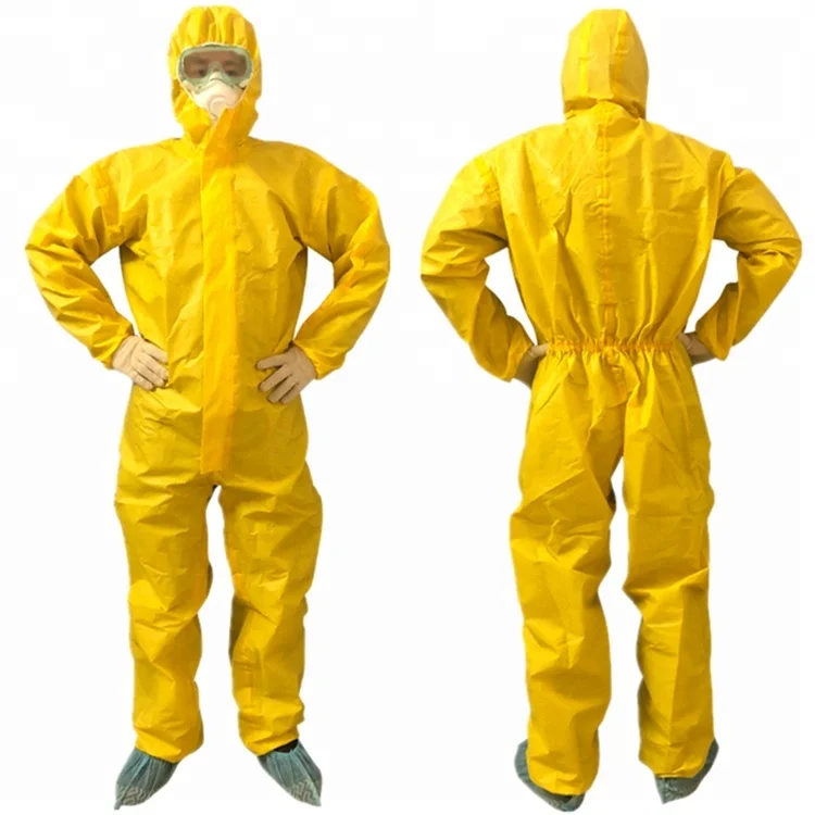 Disposable Type3/4/5/6 78g Chemical Protective Clothing/coverall/suit ...
