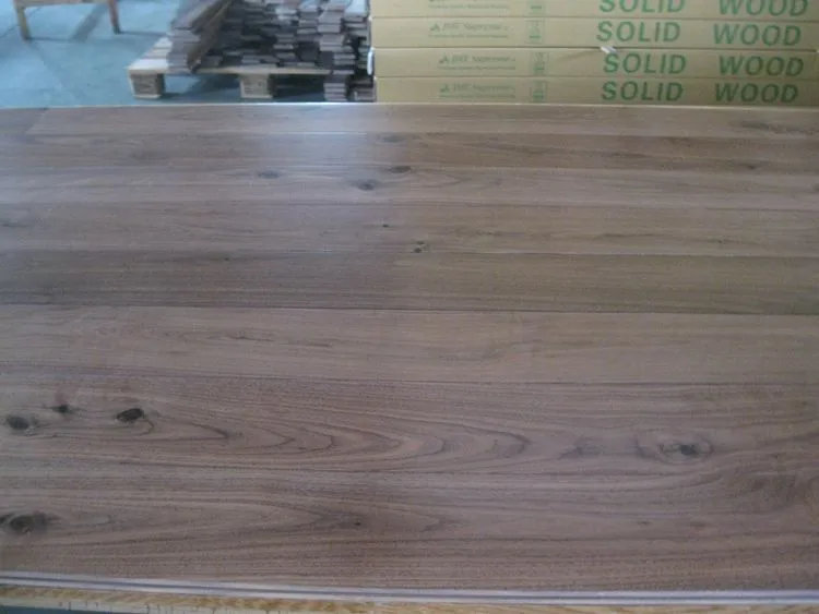 Stained Walnut Solid Hardwood Floor