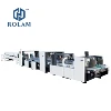 GK-AC Automatic Small Corrugated Folding Gluing Carton Pizza Box Making Machine Automatic For Milk Boxes