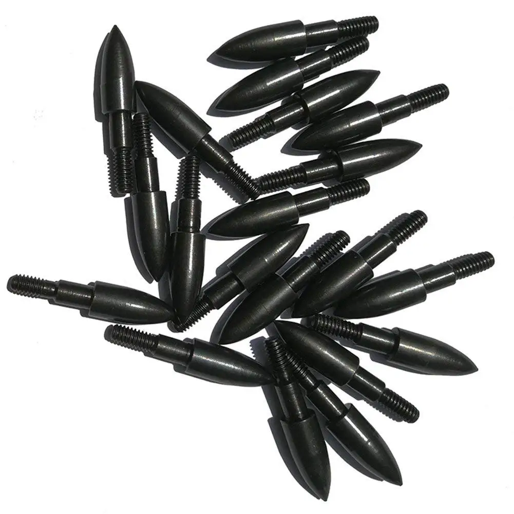 Huntingdoor 100 Grain Screw-In Field Points 5//16 Replacement Target Practice Arrow Tips for DIY Flying Arrow Archery Arrowhead 12//24 Pack