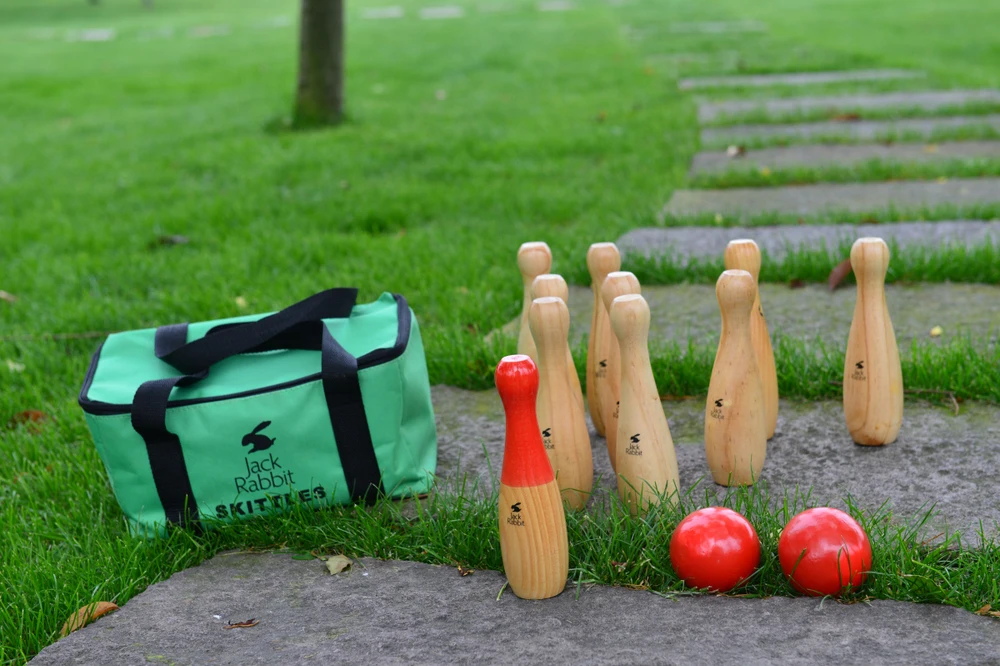 Wooden Garden Bowling Set With 10pcs Bottles And 2pcs Balls Buy