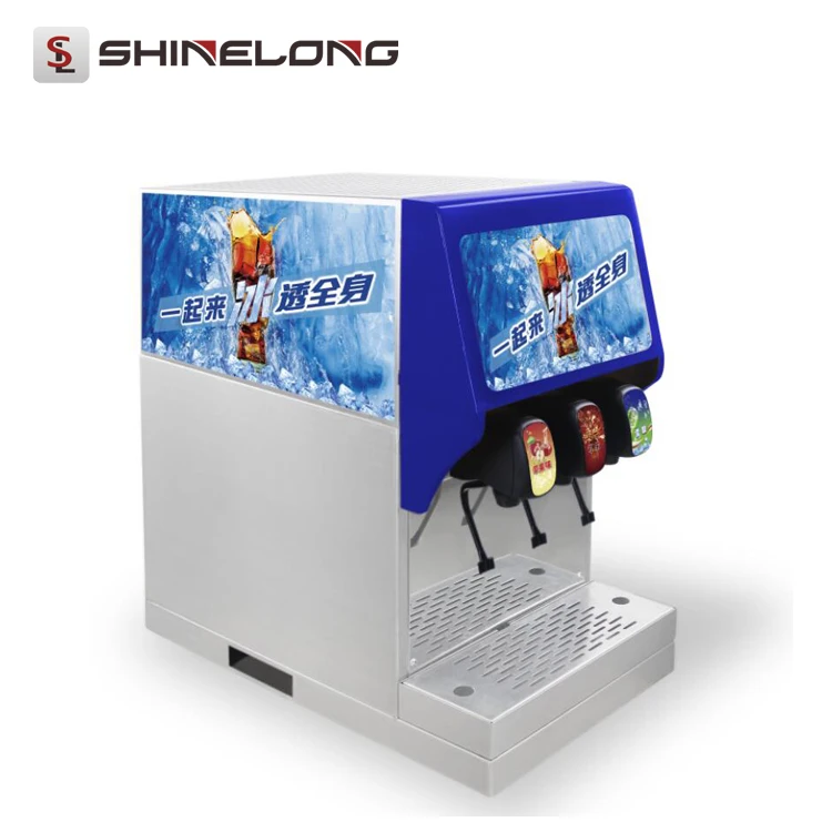 Commercial 3 Heads Pepsi Refrigerator Coke Soda Beverage Dispenser Soft