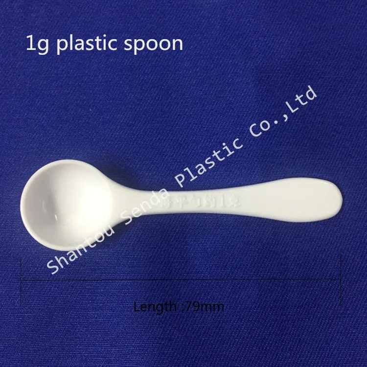Plastic Gram Spoon,1g Plastic Spoon With Individual Packaging Bag