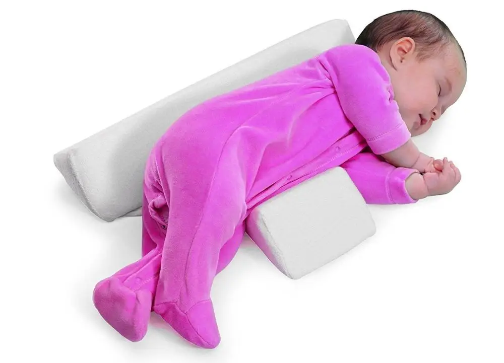 Infant Sleep Pillow Support Wedge Adjustable Width Baby Newborn Anti Roll Pillow 
