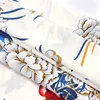 Pop Lightweight China Style Woven Poly Big Flower Print Bubble Crepe Cloth Fabric
