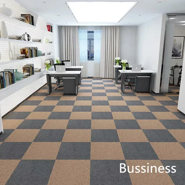 Wholesale 50x50cm Washable Commercial Pvc Office Interlocking Carpet