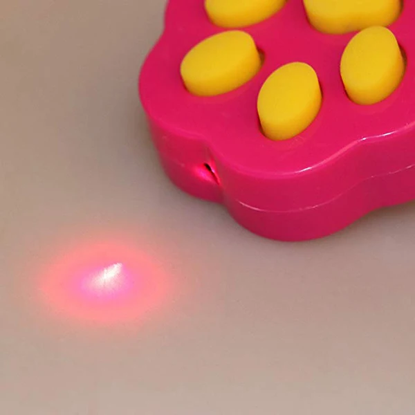 Pet Cat Dog Catch The Interactive LED Light Pointer Toy Stick Teaser Exercise Training Tool With Paw Prints Shape.jpg