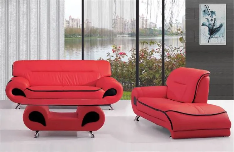 Most popular comfortable new style set standard size multiple colors chaise sofa