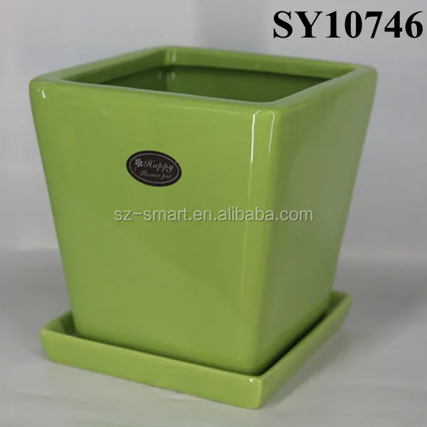 Wholesale Square White Ceramic Flower Pot With Saucer Buy Ceramic Flower Pot,White Ceramic