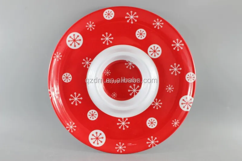 12" Melamine Snacks dinner plate ,Chips plate