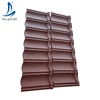 Heat proof building materials modern villa house roofing construction color stone coated steel sheet roof tile installation