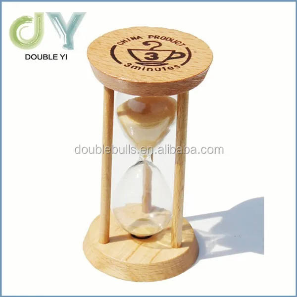 Custom Logo Printed Wooden Hourglass,Mini Wooden Sand Clock Sand Timer