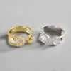 High Quality S925 Wedding Rings Pin-shaped Needle-tail Ring Joint Ring Wholesale Wedding Diamond Ring