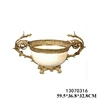 Hot Sell Luxury Royal Bronze Unique Home Decoration Marble with Brass Fruit Bowl