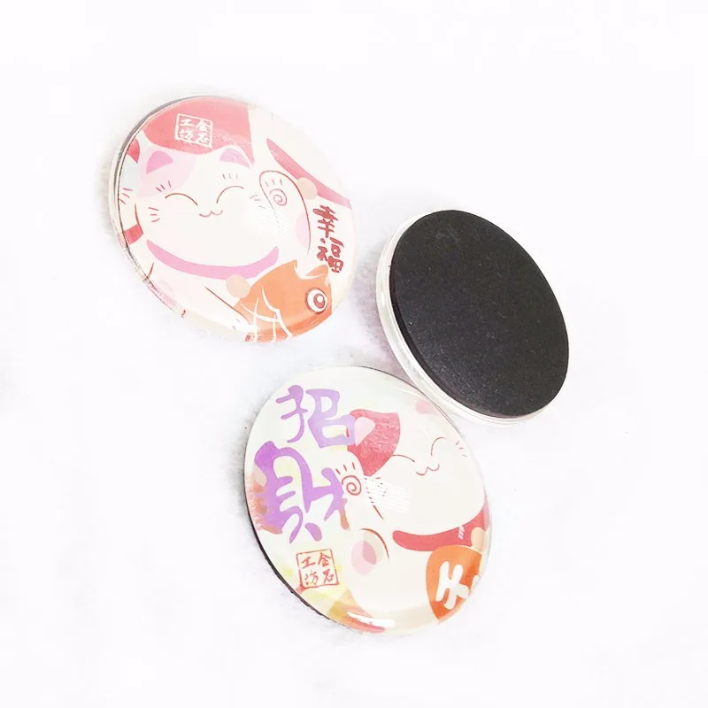 custom 3d fridge magnets,glass fridge magnet,round dome fridge magnets