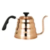 Copper Stainless Steel Pour Over Coffee Drip Kettle With Thermometer Drip Kettle