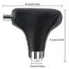Electroplated Sliver Plastic auto gear shift knob,led light shift knob,black, hole