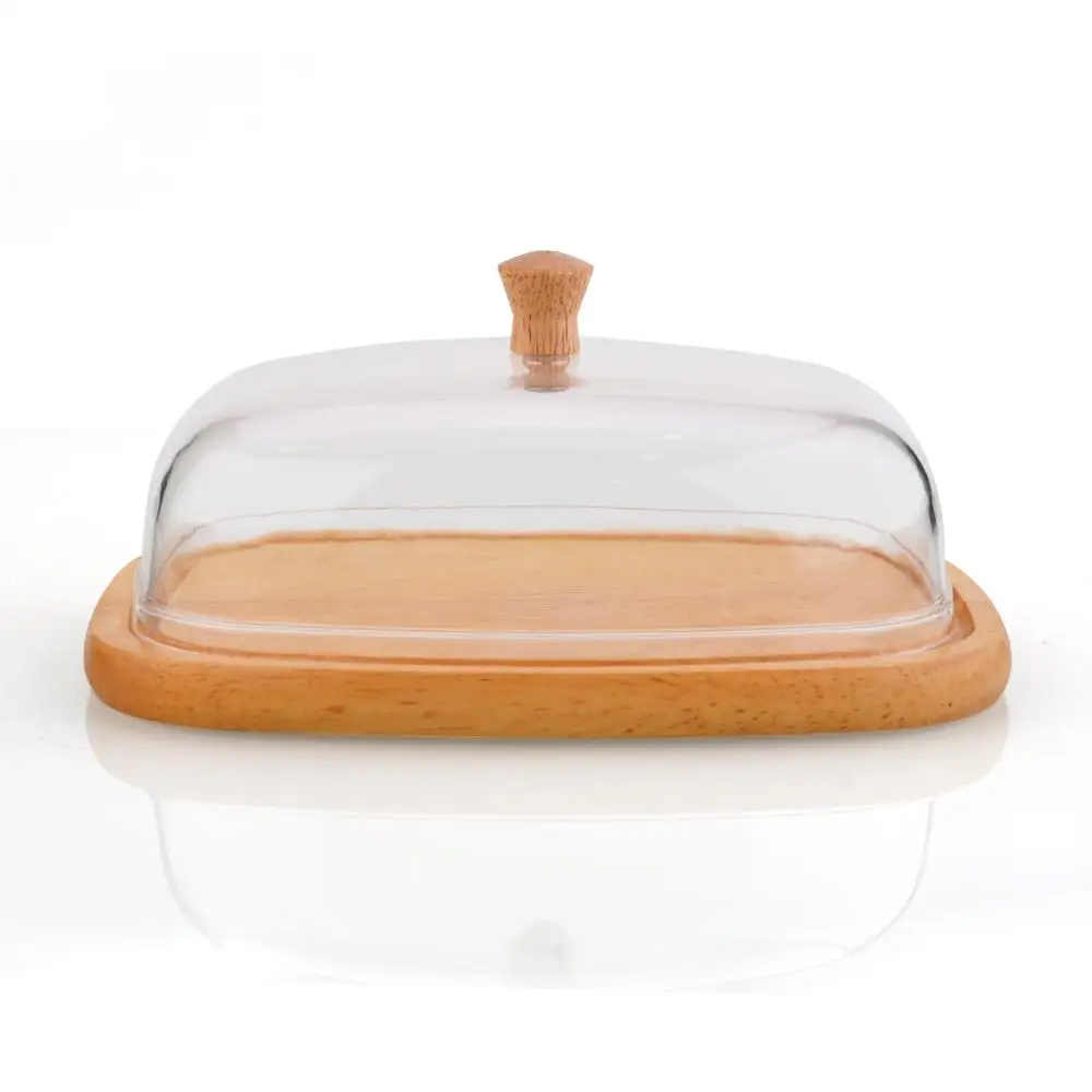 Wholesale Clear Acrylic Wood Oval Cake Cheese Keeper With Lid - Buy ...