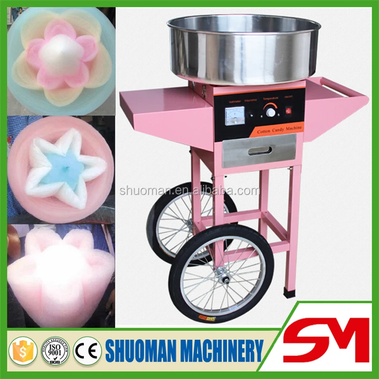 2016 New Type Beautiful Flowers Full Automatic Cotton Candy Machine