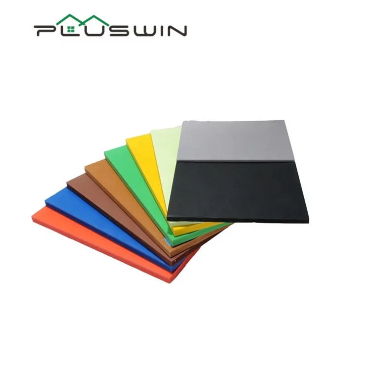 Color Pvc Foam Sheet 8/9/12/15/17/18mm Pvc Foam Board Pvc Sheet Black Grey Brown Red Blue Yellow