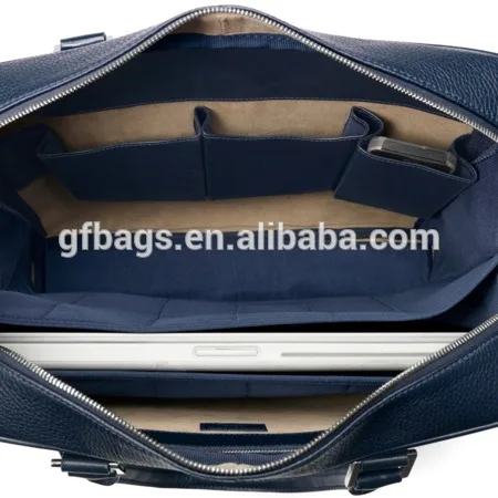 Large Black Genuine Leather Business Travel Bag Laptop Men Briefcase Portfolio Messenger Bags