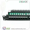 Bulk Price UL Certified Black 24 Port Cat6 Patch Panel for Network Cabinet