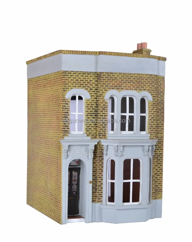 traditional wooden dolls house