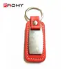 Durable NFC NTAG213 Leather Smart Key Fob for Car Parking System