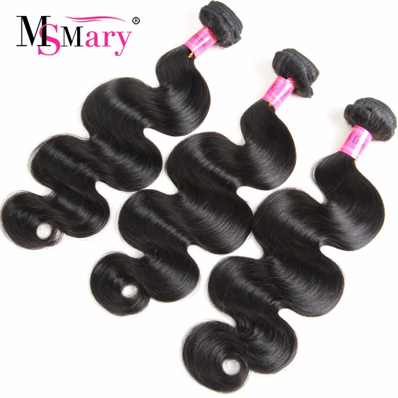 Ms Mary Hair Products 8a Grade Brazilian Body Wave 3 Bundles 100% ...