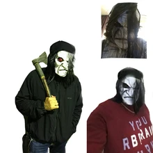 Black Long hair Cosplay ghost mask Blooding Ghost Mask Halloween Cosplay Halloween costumes supplies Ghost Mask