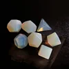 Synthetic Gemstone Game Dice, handmade Engraved stone dice For DnD RPG precious laser dice