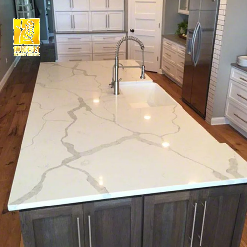 Artificial Stone White Quartz Kitchen Counter Top Buy Kitchen Counter