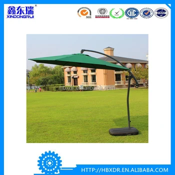 Outdoor Umbrella Aluminium Automatic Patio Umbrella With Led Light