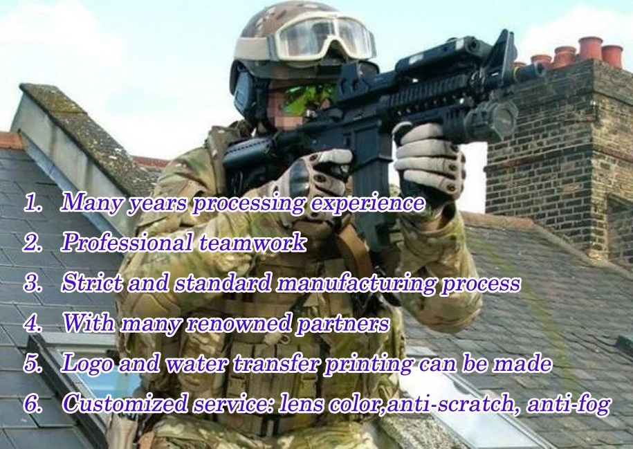 Military Full Face Paintball Mask Wargame Gear Black Paintball Use Mask Custom Logo Paintball