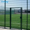 welded wire mesh fence double-leaf swing gate steel garden fence gate